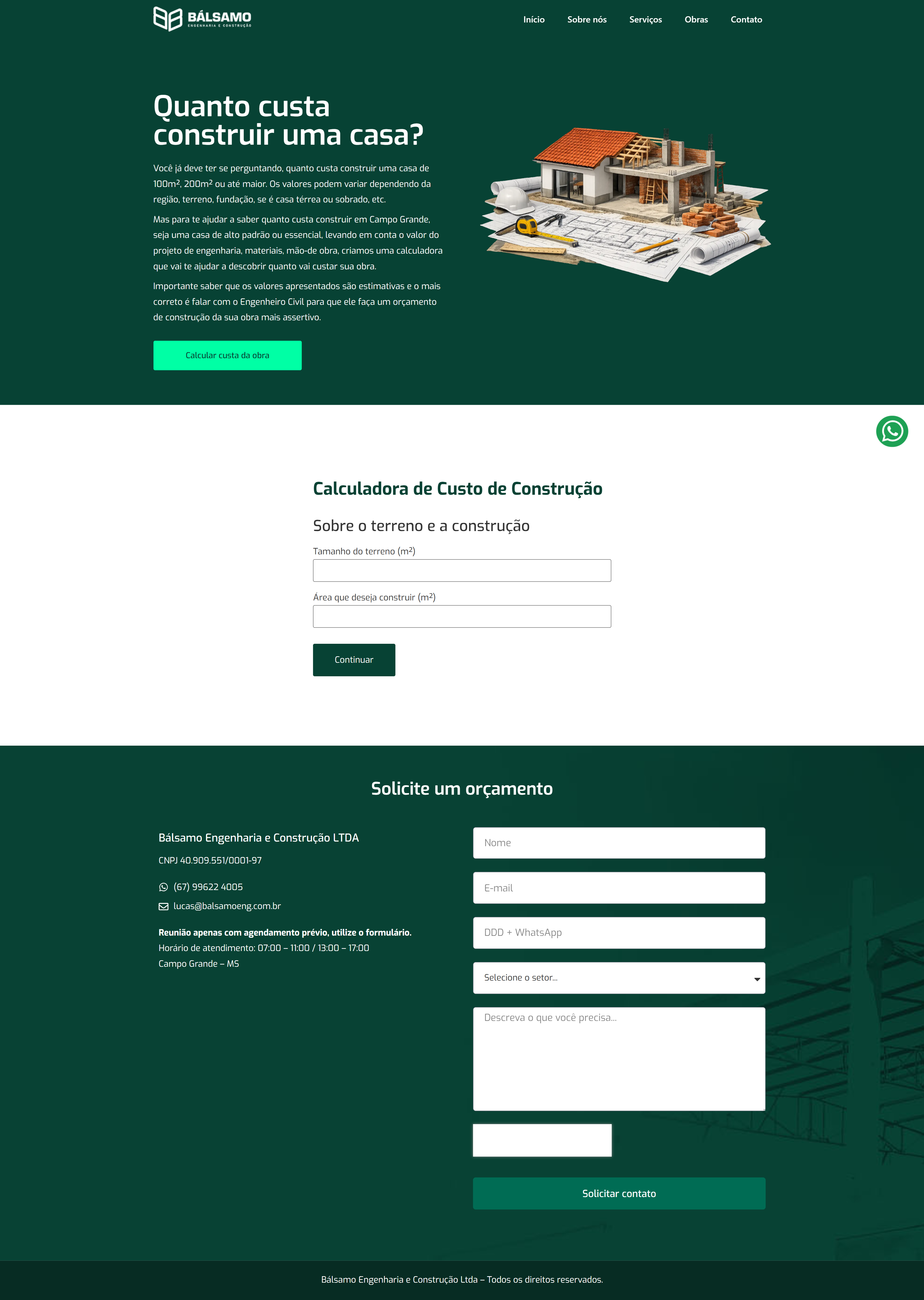 Calculadora de Obra