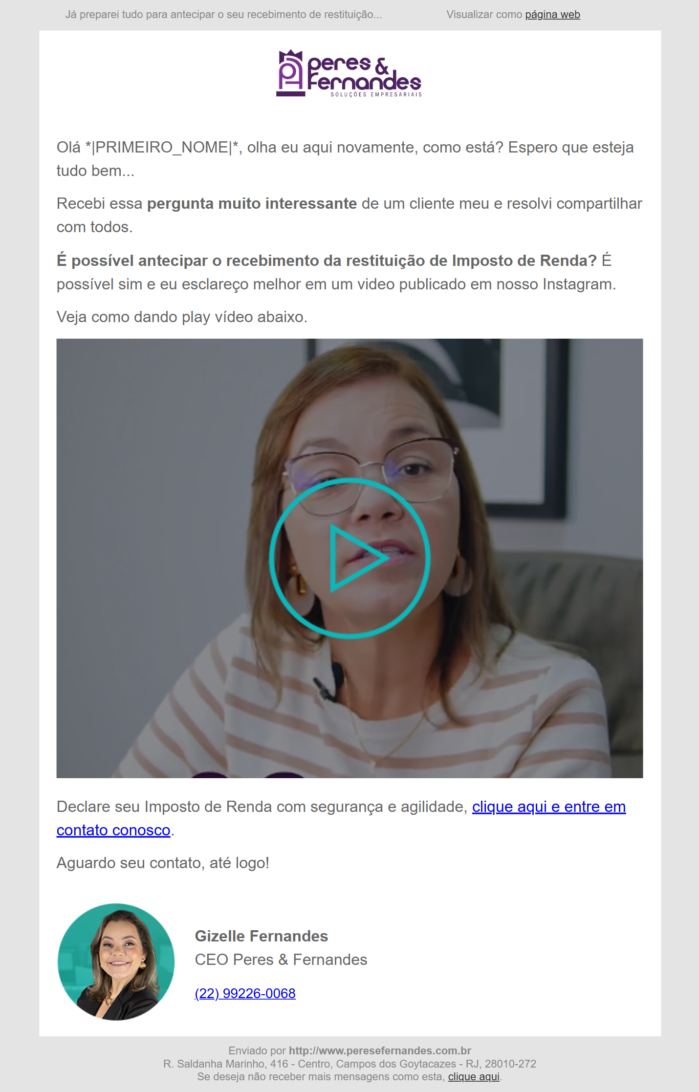 Fluxo de Nutrição